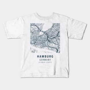 hamburg simple map Kids T-Shirt